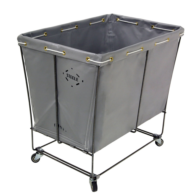 Steele Canvas Elevated Rolling Laundry & Utility Cart with Removable